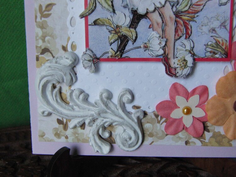 Birthday card with a flower fairy-2