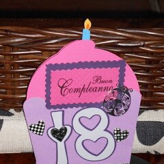 18th birthday cupcake card