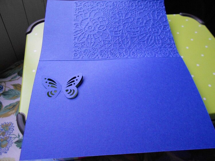 Birthday card &quot;Blue&quot;inside the blue pp