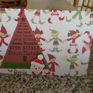 Christmas card: elves