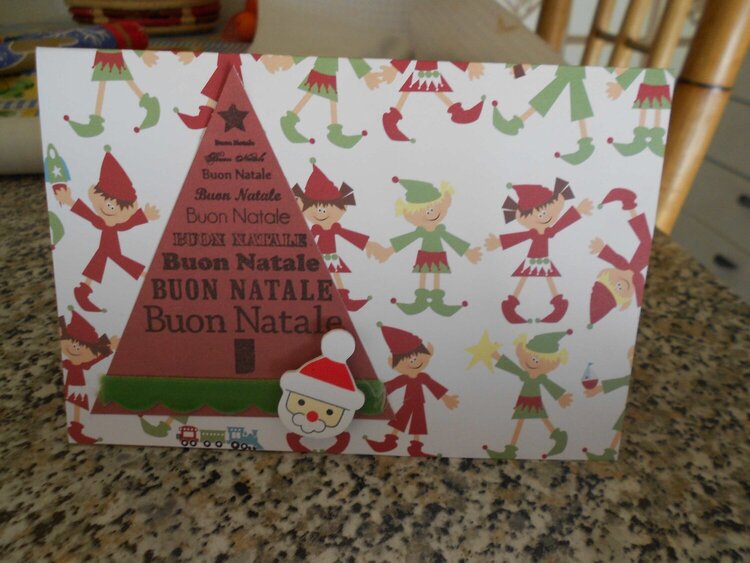Christmas card: elves