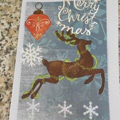 Christmas card: reindeer