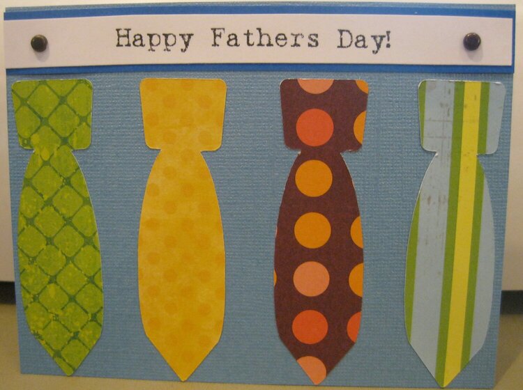 Fathers day tie card