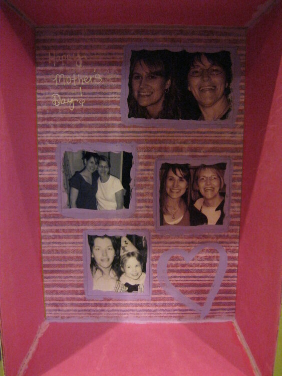 Mother&#039;s Day altered photo box (inside)
