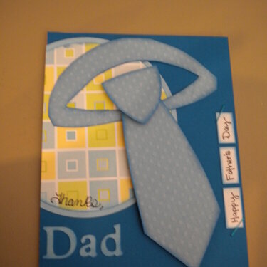 Tie fathers day card
