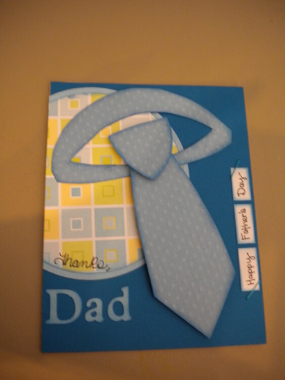 Tie fathers day card