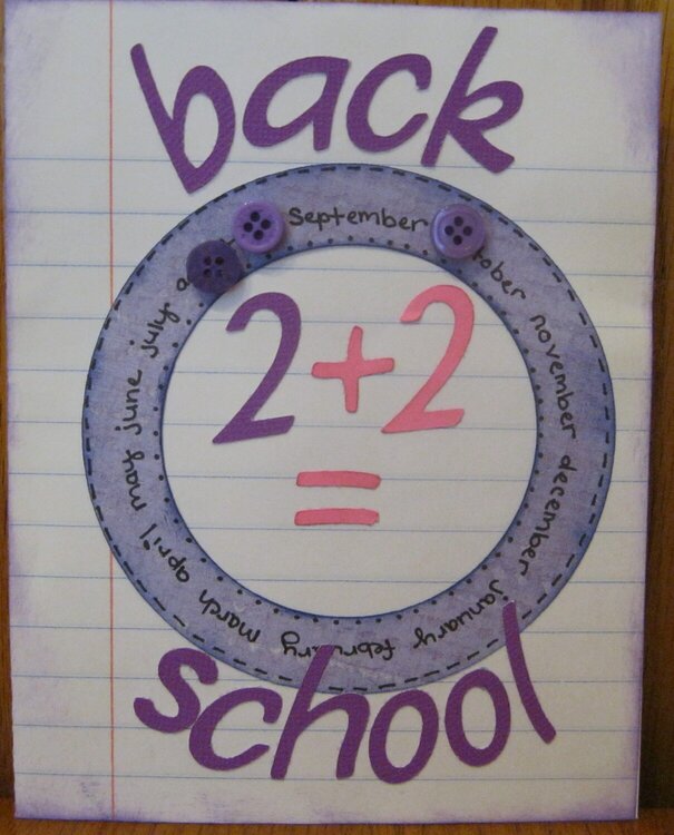 back 2 + 2= school