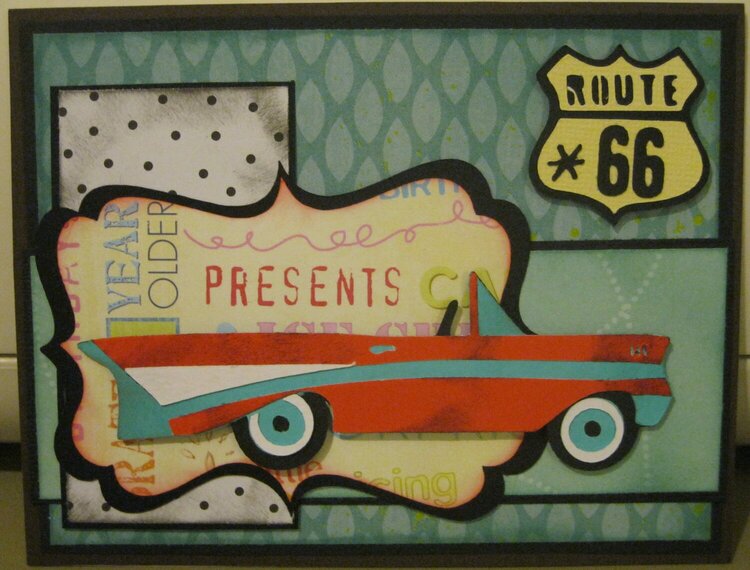 Manly birthday card route 66