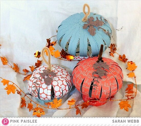 Festive pumpkins *Pink Paislee*