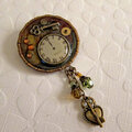 It's About Time Steampunk Pin