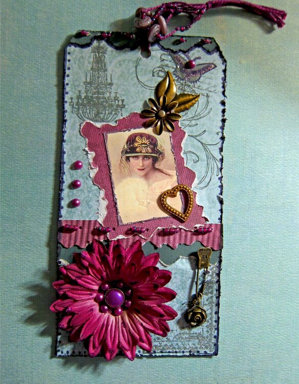 Vintage Inspired Shabby Chic Tag
