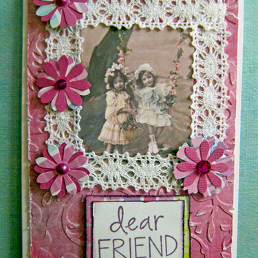 Vintage Inspired Friendship Card