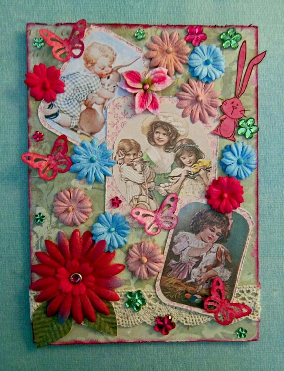 Vintage Inspired Easter Card