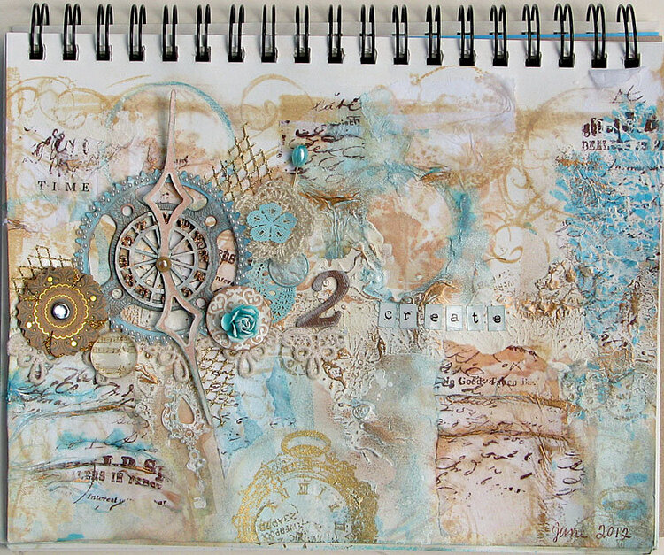 Time 2 Create (Art Journal Page)