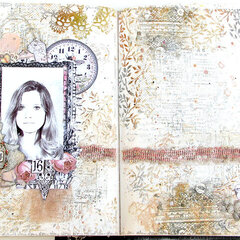 The "J" page in my Women of Substance Art Journal