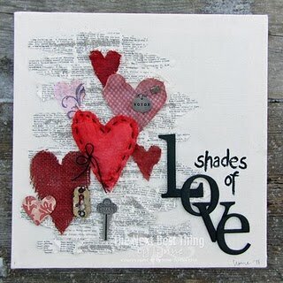 Shades of Love Stretched Canvas