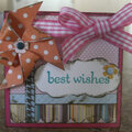 Best Wishes mini Twirly Wirly card