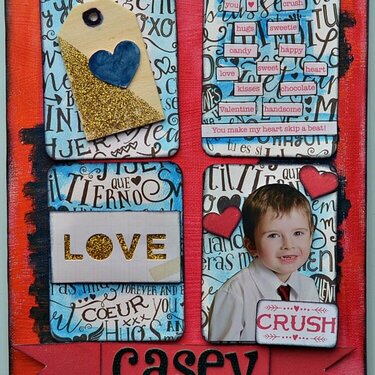 My Creative Scrapbook February Kit Love Canvas
