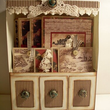 Country Cupboard Card Holder