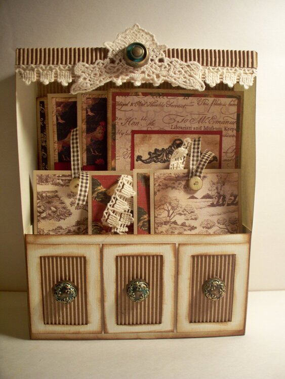 Country Cupboard Card Holder