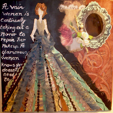 Paper Doll Altered Canvas Layout