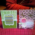 4x6 Sweet Pea Card & 4x6 DCWV Lemon Flower Card