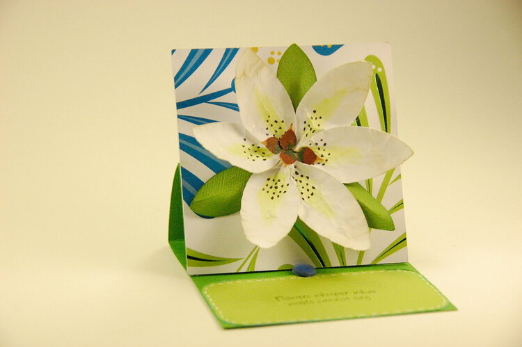 3D Asiatic Lily Easel Card