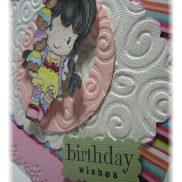 Birthday Wishes Card - C.C. Designs Cupcake Birgitta
