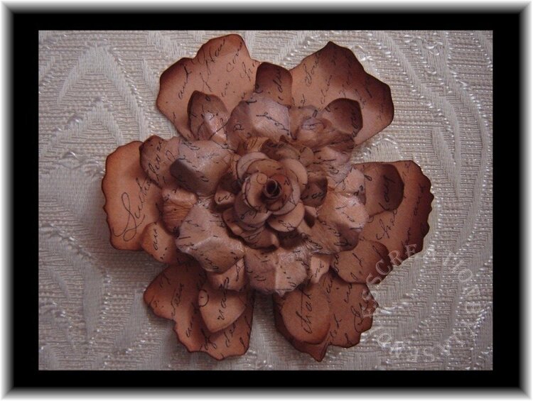 Handmade Vintage Paper Flower