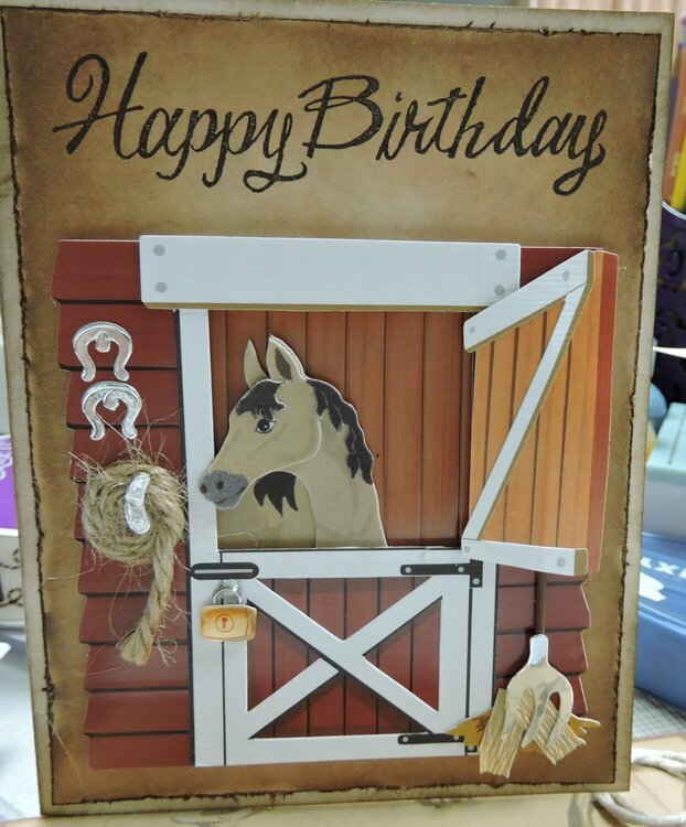 Western Birthday Card