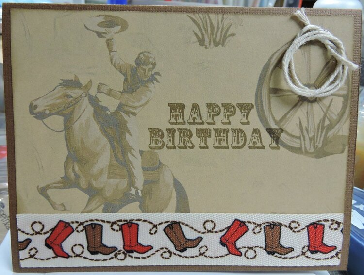 Western Birthday Card