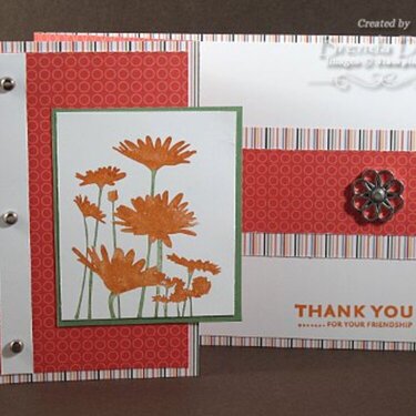 upsy daisy accordion fold card