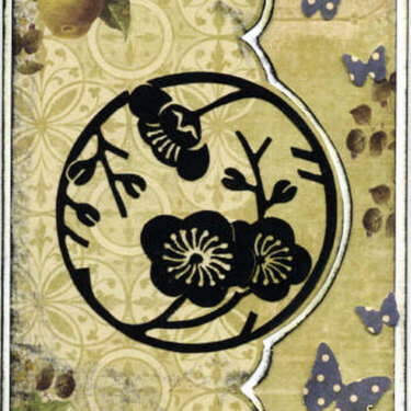 Blossom Circle Silhouette Card