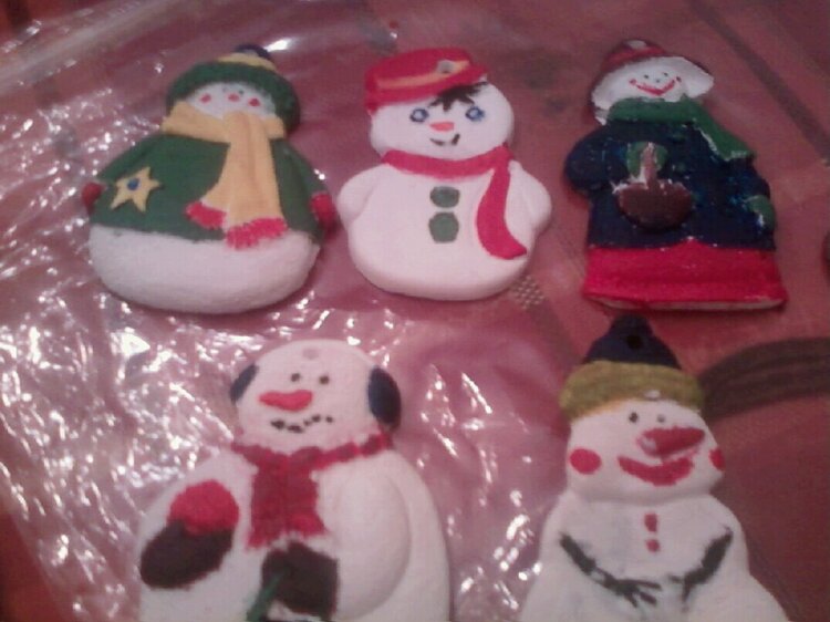 Snow Man Xmas Ornaments