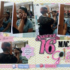 Sweet Sixteen MAC makeup Glam Session