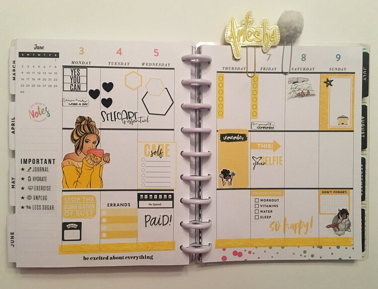 3 May -9 May 2019 Planner Spread