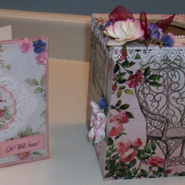 Tissue Box &amp; Get Well Card