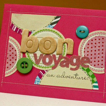 *Elle&#039;s Studio June* bon voyage card