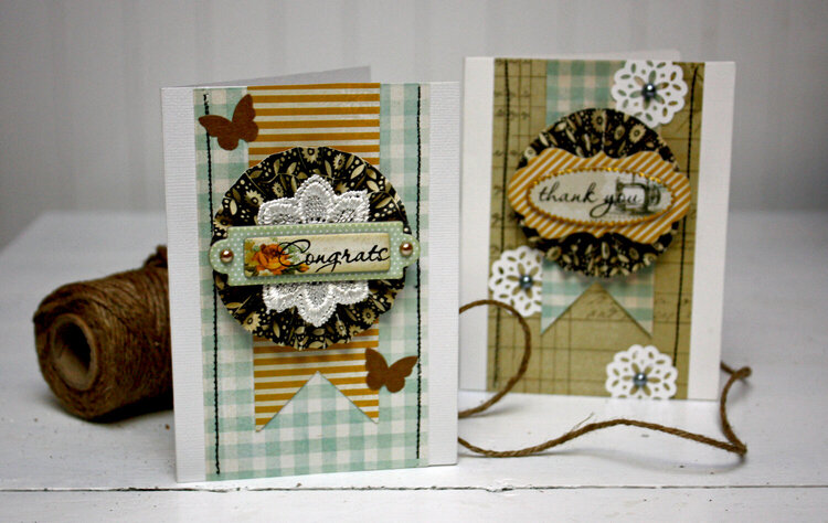 *JB Mercantile October* Simple sentiment cards