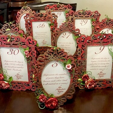 Jessica&#039;s Wedding Table Numbers