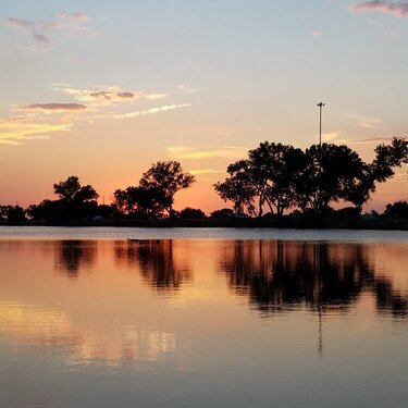 Sunset in Kearny, Nebraska.