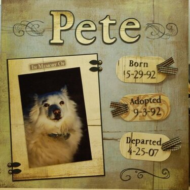 In Memory of Pete