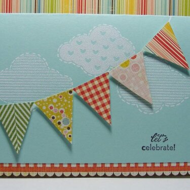 let&#039;s Celebrate pennant card