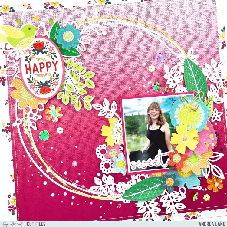Think Happy Thoughts Layout