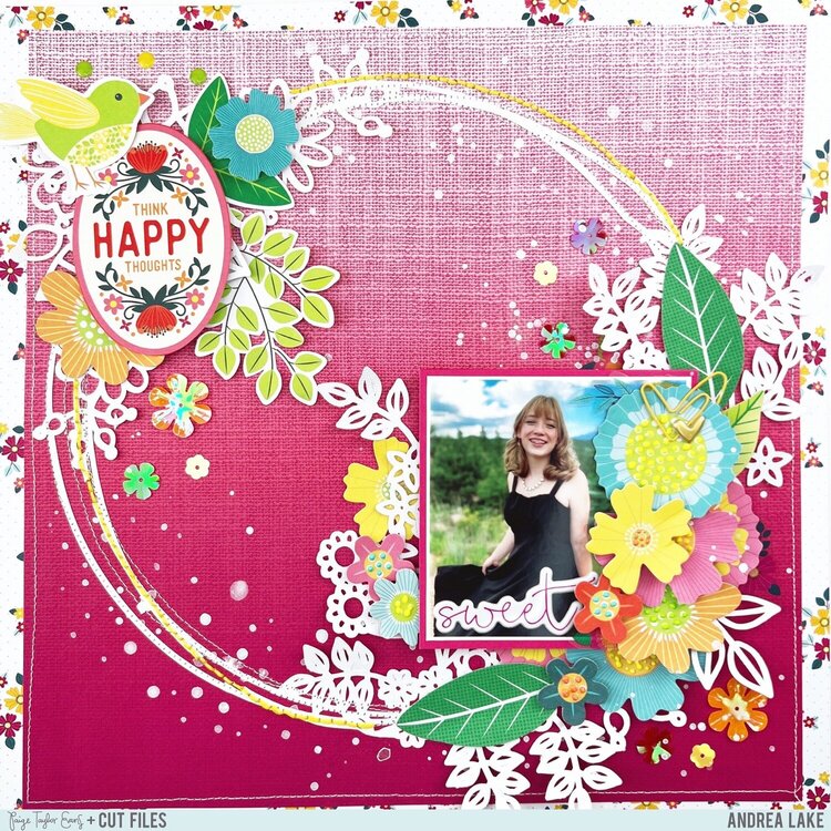 Think Happy Thoughts Layout