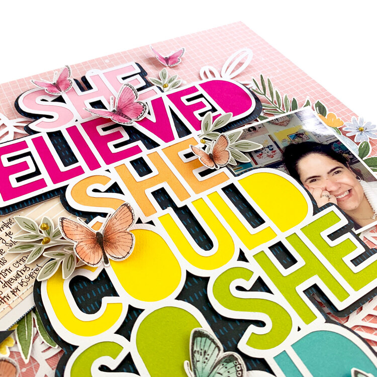 Shimelle&#039;s Guest Series: She Believed She Could So She Did Layout