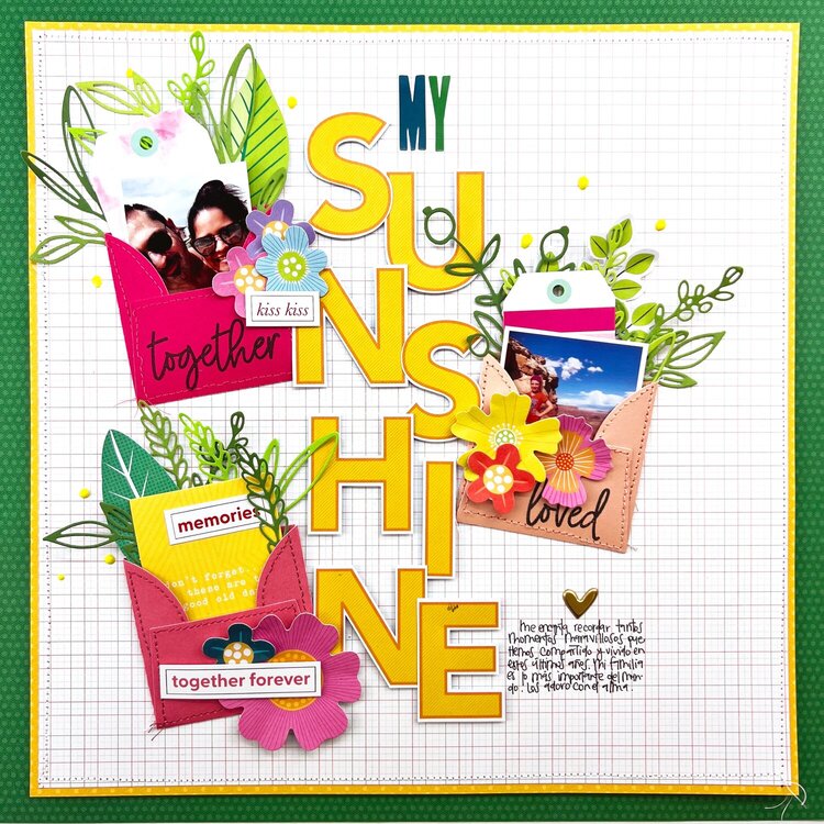 Scrapbook.com Exclusive Products &#039;My Sunshine&#039; Layout