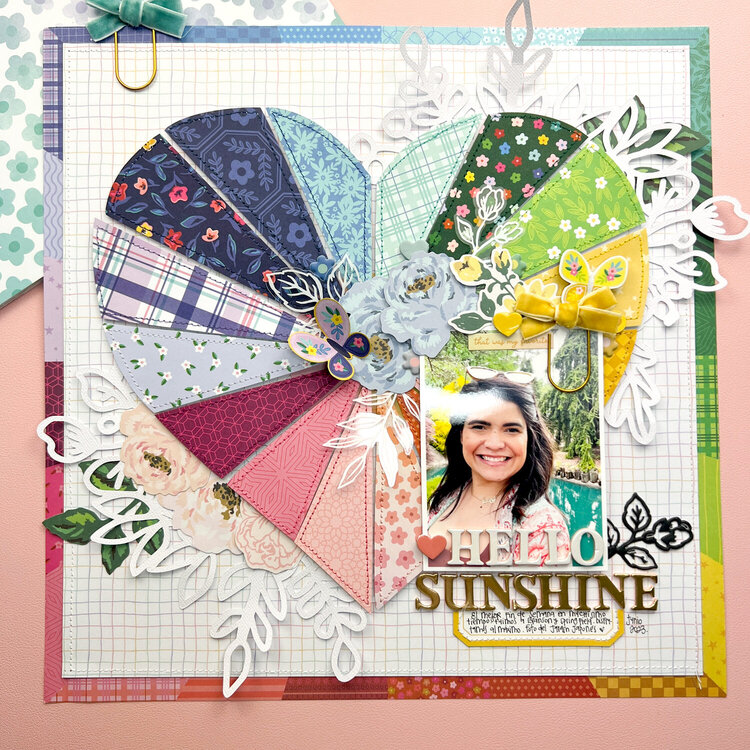 &#039;Hello Sunshine&#039; Scrapbook Layout