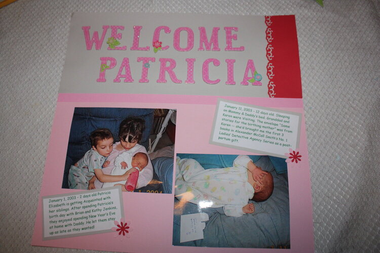 Welcome Patricia (page 1)