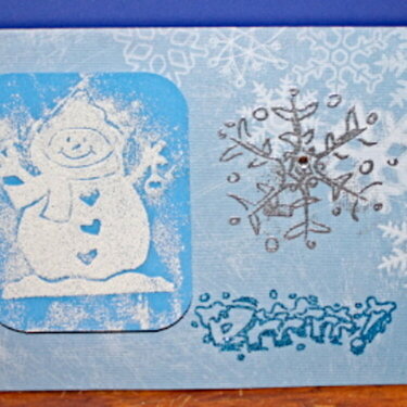 snow man card
